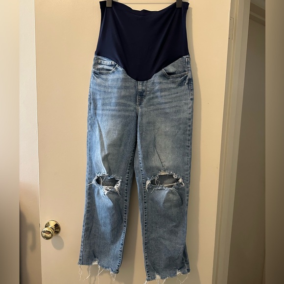 Pink blush maternity jeans - Picture 1 of 6